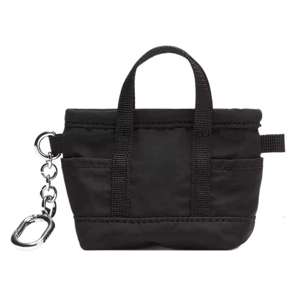 Spring New Nylon Color Blocked Small Headphone Coin Purse, Pendant Bag, Multi Pocket Canvas Mini Bags B5