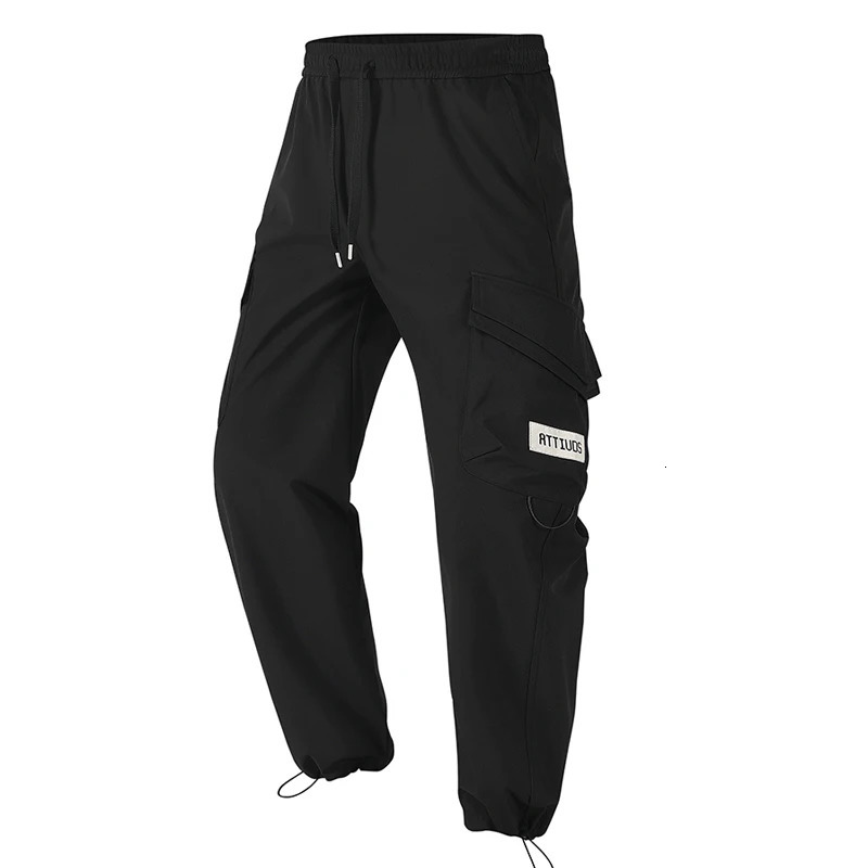 Commodity pants for men fashionable jogging multi pocket Korean hiphop streetwear high street handle mens outdoor hiking 250322