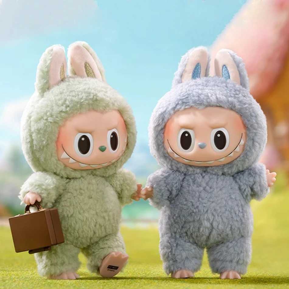 Labbubu blind box shaped pendant toy cute cartoon keychain accessories charm keychain decorative bag decoration childrens giftT250325