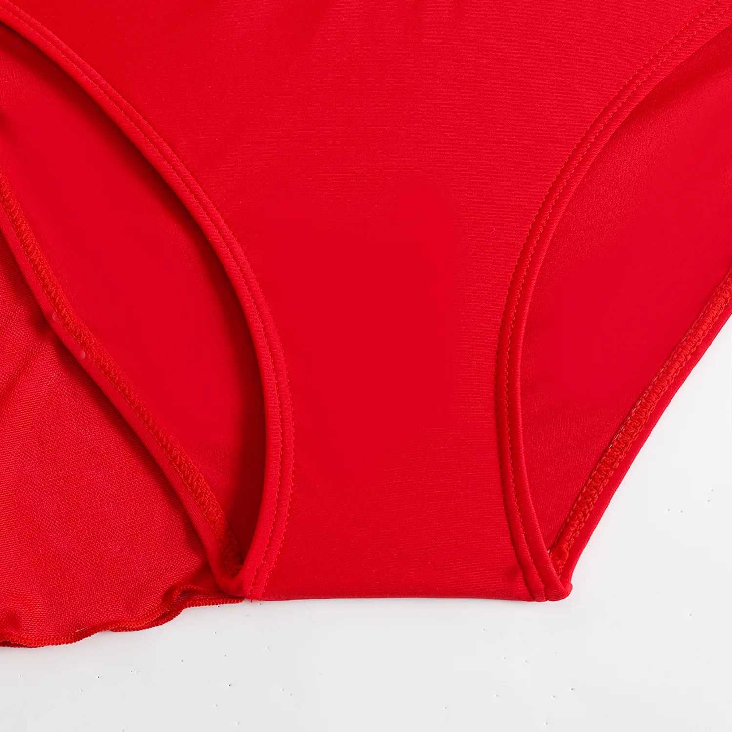 2025 sexy bikini Fa swimsuit womens four piece swimsuit beach swimsuit Brazilian bikini swimsuit red yukataXJ250324