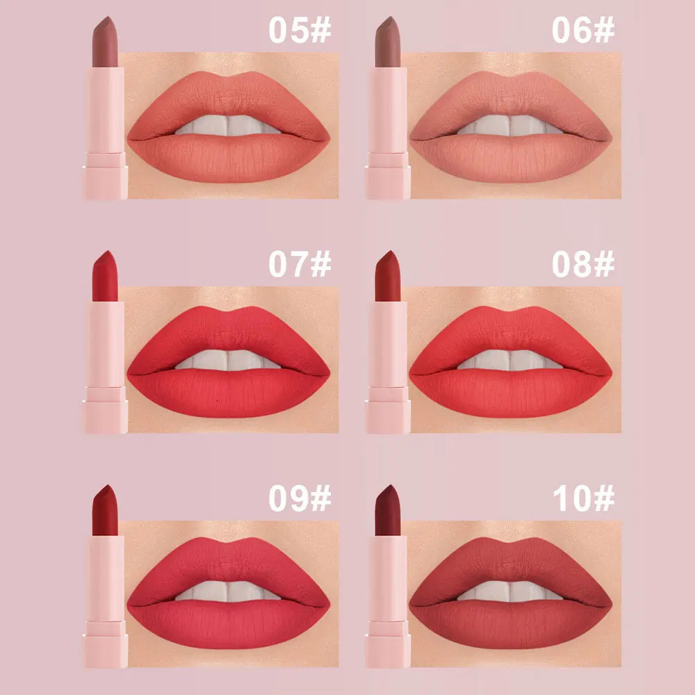 10 PCS Matte Lipstick Kit lip gloss Korean cosmetics LIpgloss Makeup for women Lip pencil make up Beauty 250324
