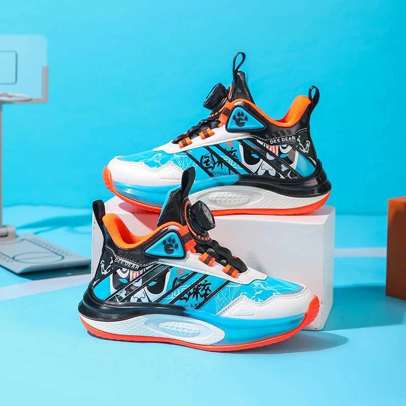 Boys basketball shoes cushioned and shock-absorbing soft comfortable breathable sports shoes outdoor anti slip running shoes W250324