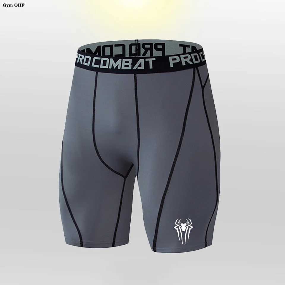 Mens compression running shorts sports shorts fitness shorts quick drying luggage underwear tight sports pants W250324