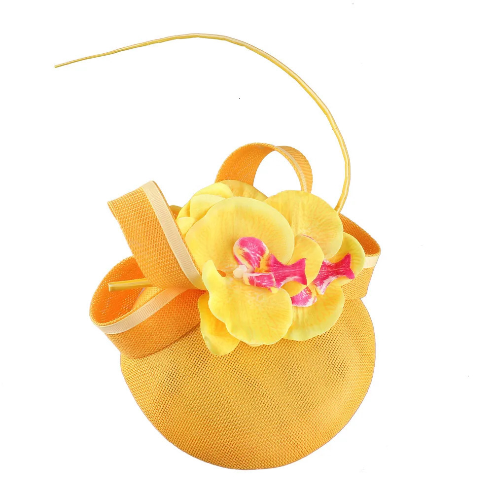 Pink Wedding Millinery Hat Bride Church Mesh Fascinator Hats Hair Clip Ladies Formal Derby Headpiece Women Cocktail Headwear 250320