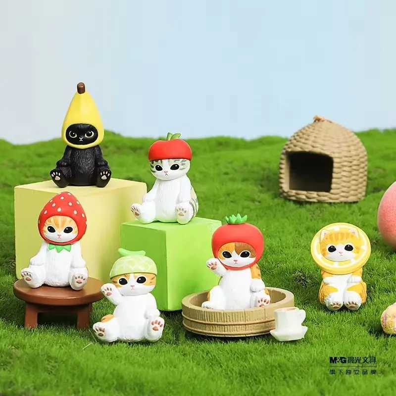 Authentic Mofusand Mini Blind Bag Toy Second Generation Kawaii Kitan Fried Shrimp Shark Cat Jewelry Blind Box Toy Childrens GiftT250325