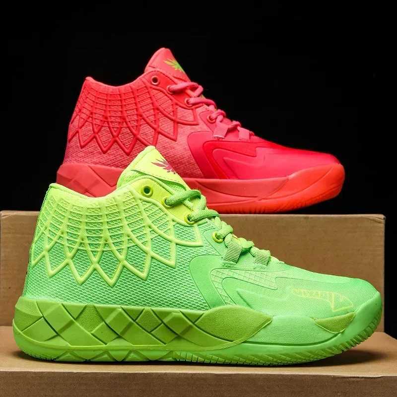 New basketball shoes for men Wenhua duck red green sports shoes breathable sports boots sports coach basketball shoes W250324