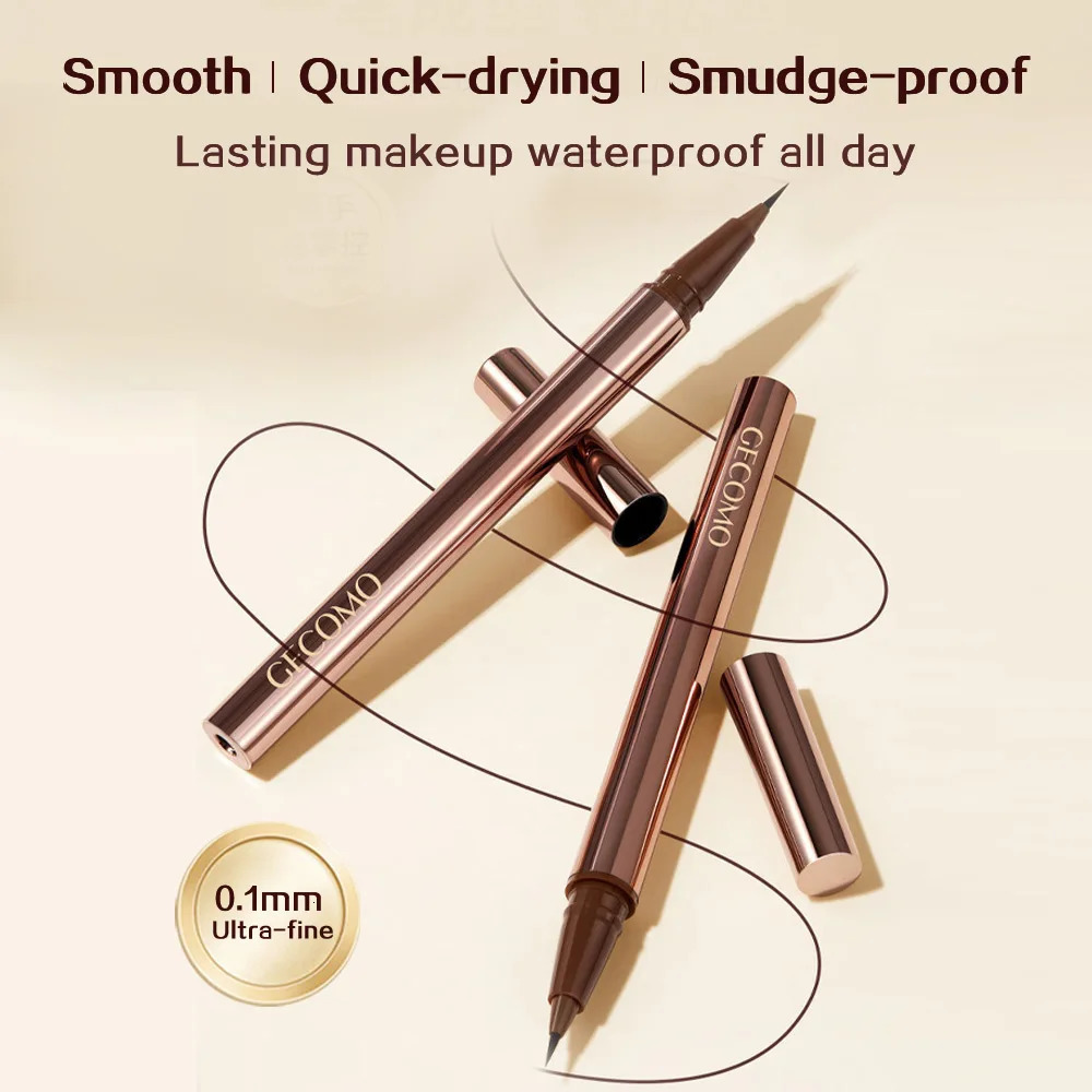 GECOMO color-condensing smooth liquid eyeliner pen smooth quick-drying anti-durable eyeliner 250324