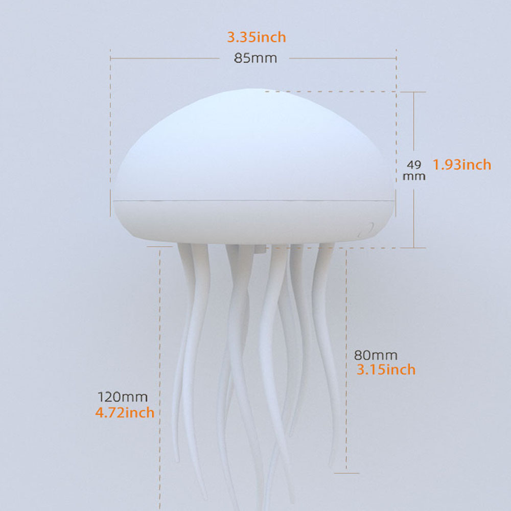 Elegant Voice Controlled Jellyfish LED Light Fixture - Enhance Your Sleep Environment with Colorful & Energy Saving Accents