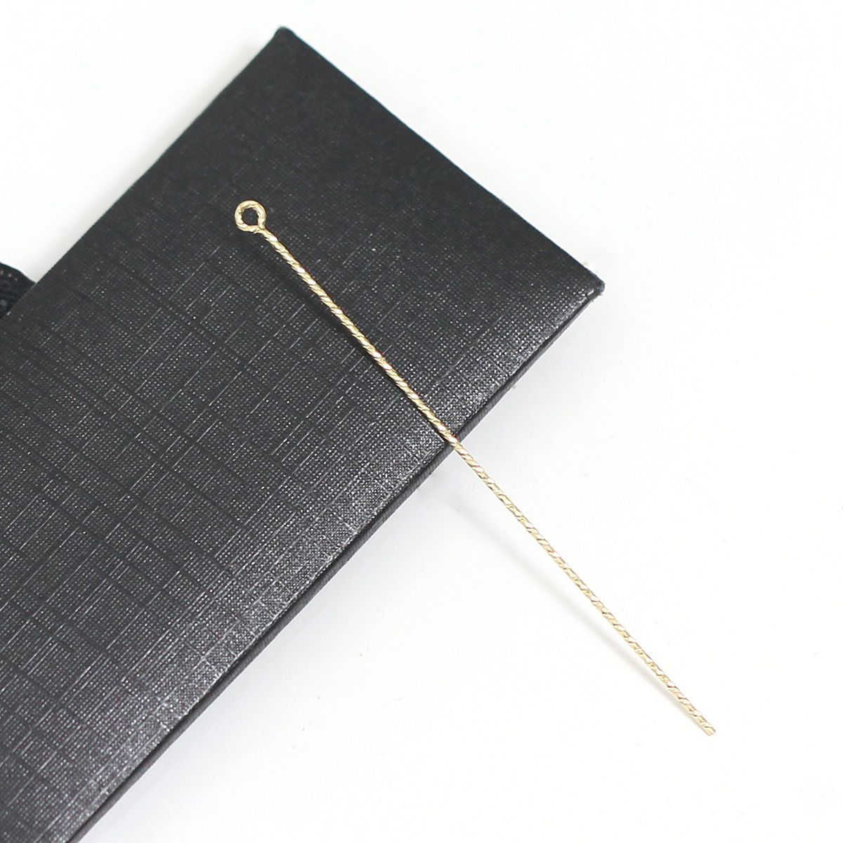 Beadsnice 14k Gold Plated Metal Eye Pins Essential Component for Creative Jewelry Design