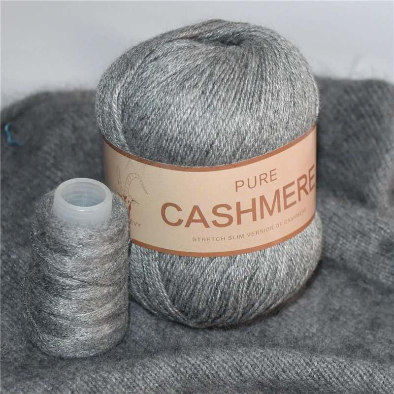 3 layers of fine spun pure Mongolian warm and soft woven fuzzy knitted cashmere yarn for crochet 5 pieces of handmade cashmere yarn 250324
