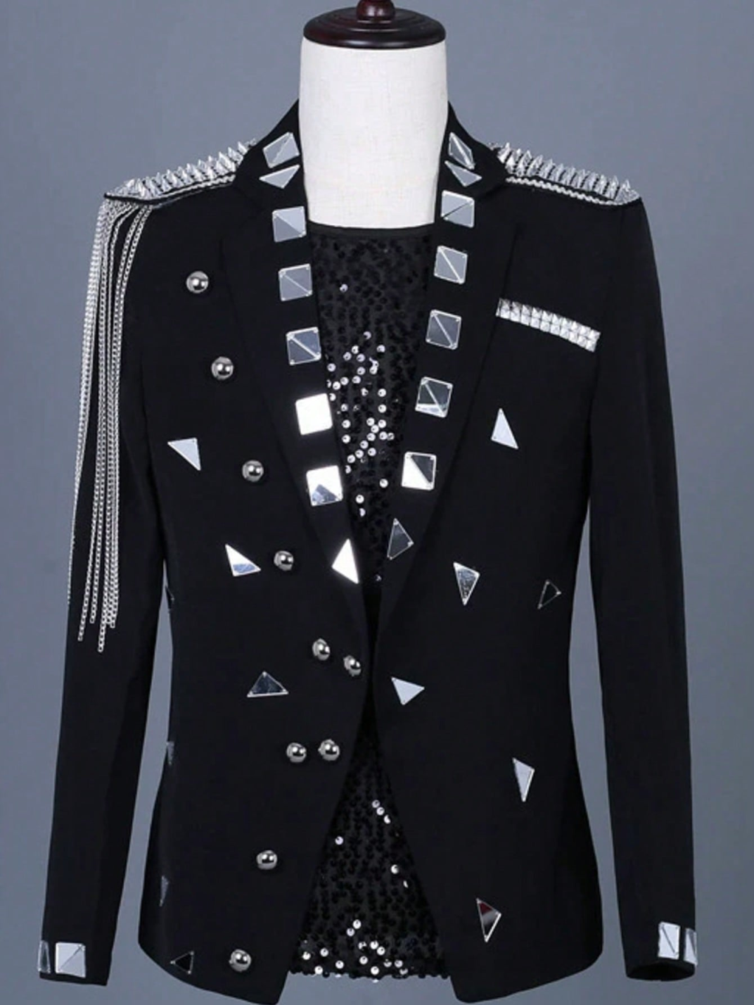 Fashion Wedding Tuxedos Tassels Crystal Men Suit Shawl Lapel 1 Piece Set Jacket Evening Groom Business Blazers Customized