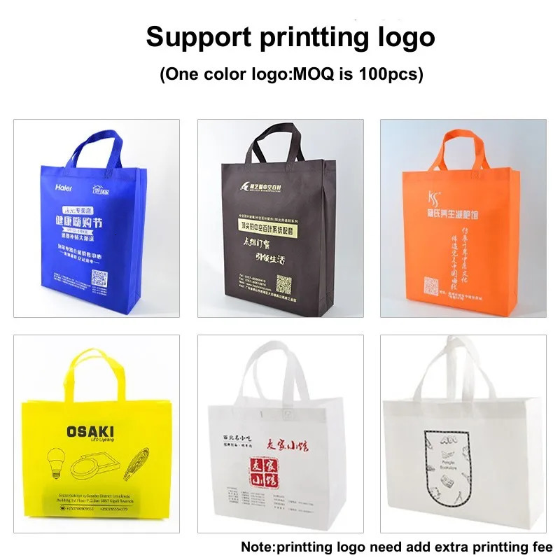 StoBag 25pcs Wholesale Non-woven Shopping Tote Bags Fabric Eco-friendly Storage Reusable Large Pouches Custom Fee 250314