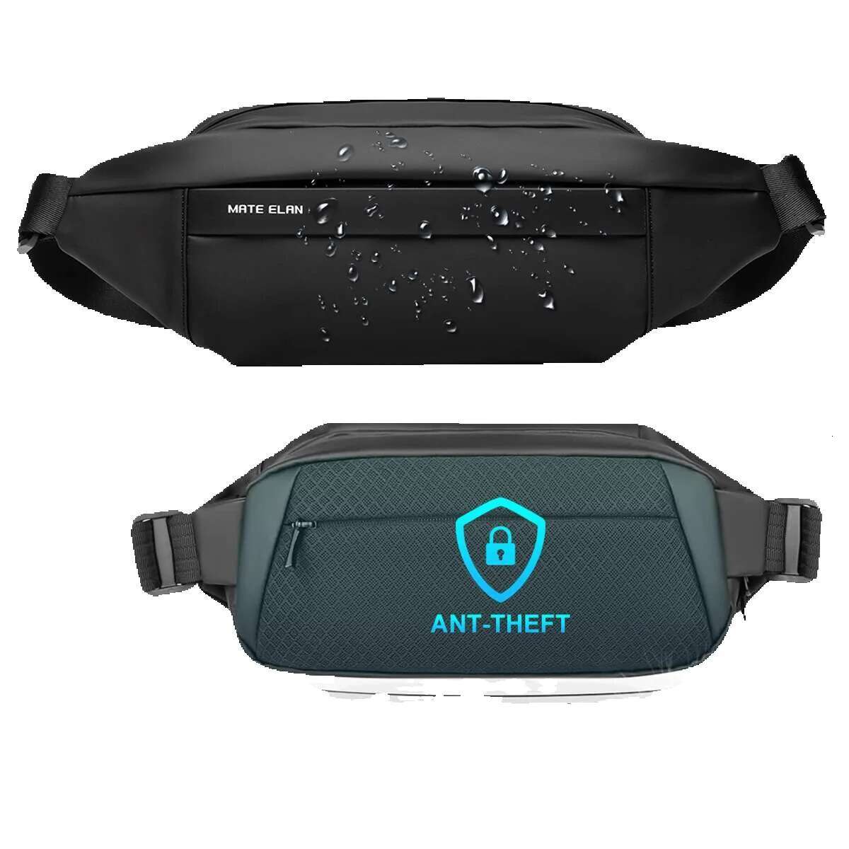 Waterproof Chest Solid Men's Crossbody Daily Phone Shoulder Travel Sports Sg Bag, Trend Men Fanny Pack