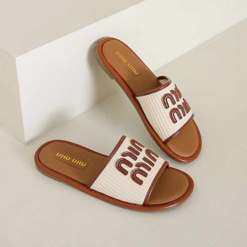 free shipping Women's shoes summer new flat fairy cool slippers women's wear women's outside