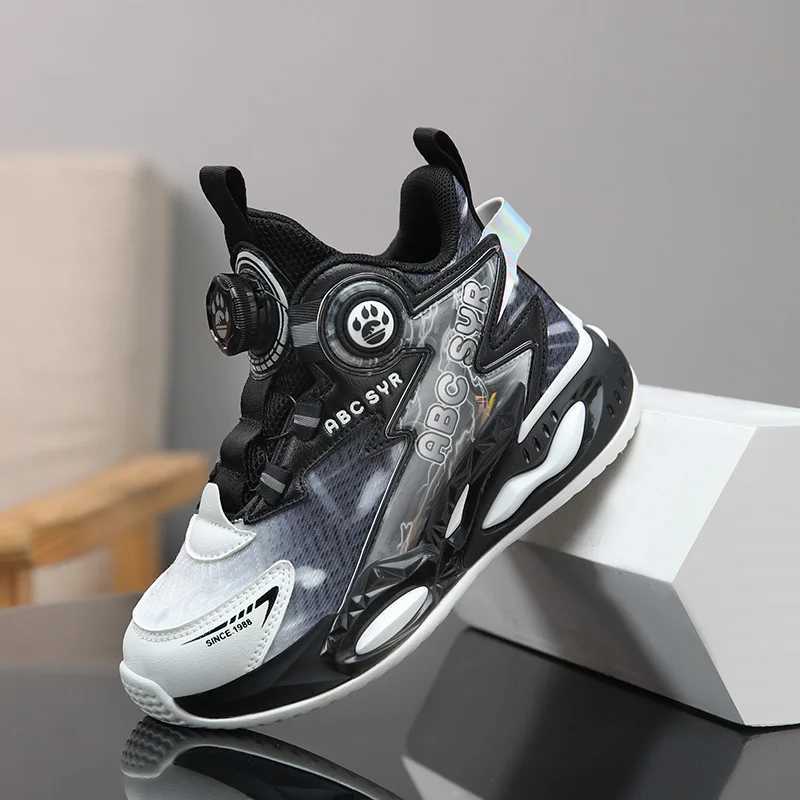 Sapatilhas de basquete casuais infantissapatilhas esportivas para meninosnameisdesign de luxo4 a 12 anos crianas W250324