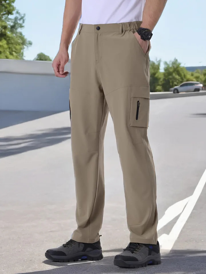 Waterproof hiking pants unisex camping climbing rain outdoor sports fast drying mountain womens Trousers 250322