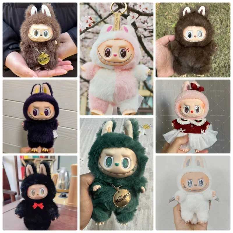 In Stock Replica 17cm Monster Labubu Series Zimomo Mokoko Creative Change Doll Diy Figure Vinyl Pendant Toy Child Birthday GiftsC250325