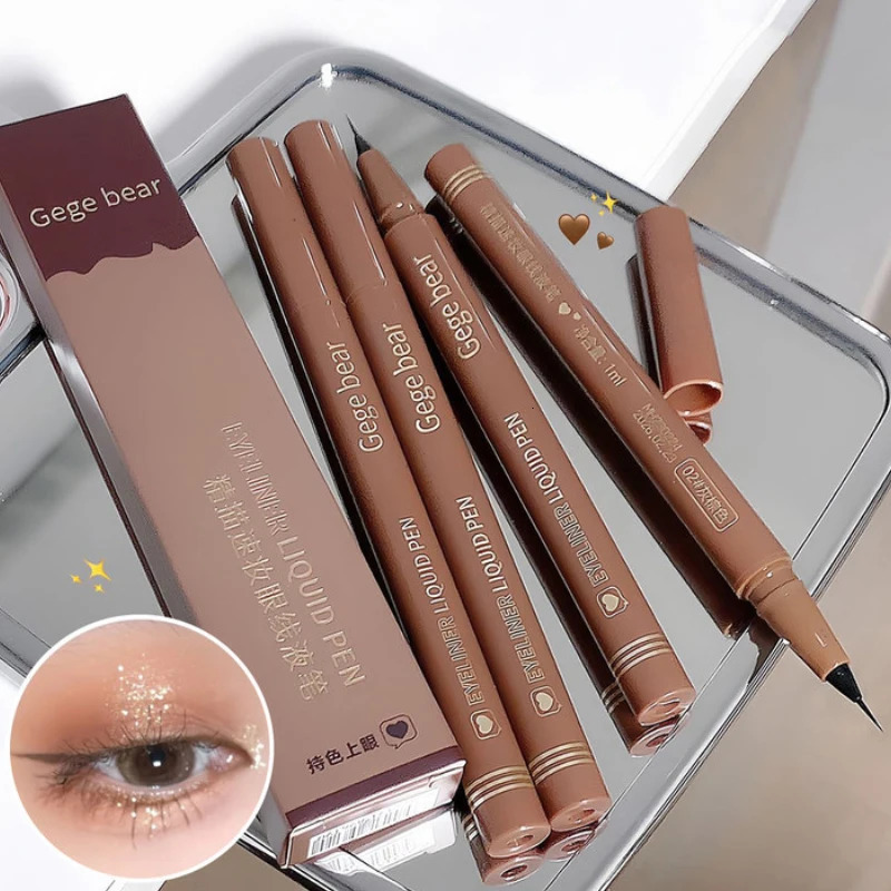 Eyeliner liquid pen is smooth fast drying waterproof durable not easy to smudge and very thin eyeliner pen 250324