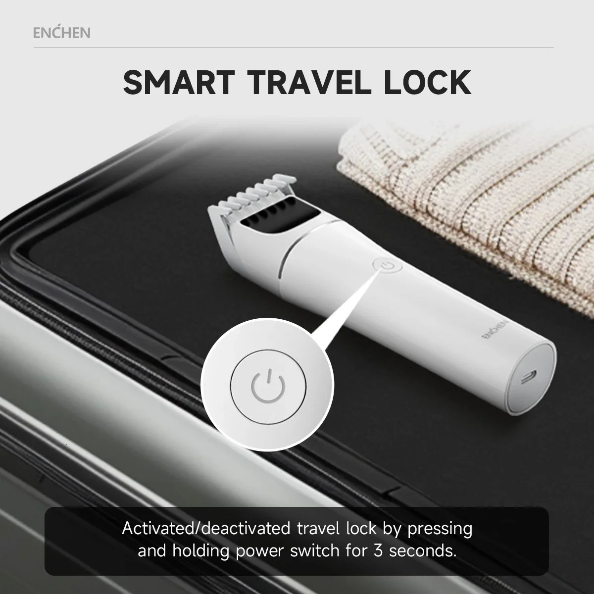 ENCHEN Hair Clipper Hair Trimmer Hair Cutting Machine Beard Shaver Cordless Adjustable Body Trimmer for Men Travel Lock Boost 2 250324