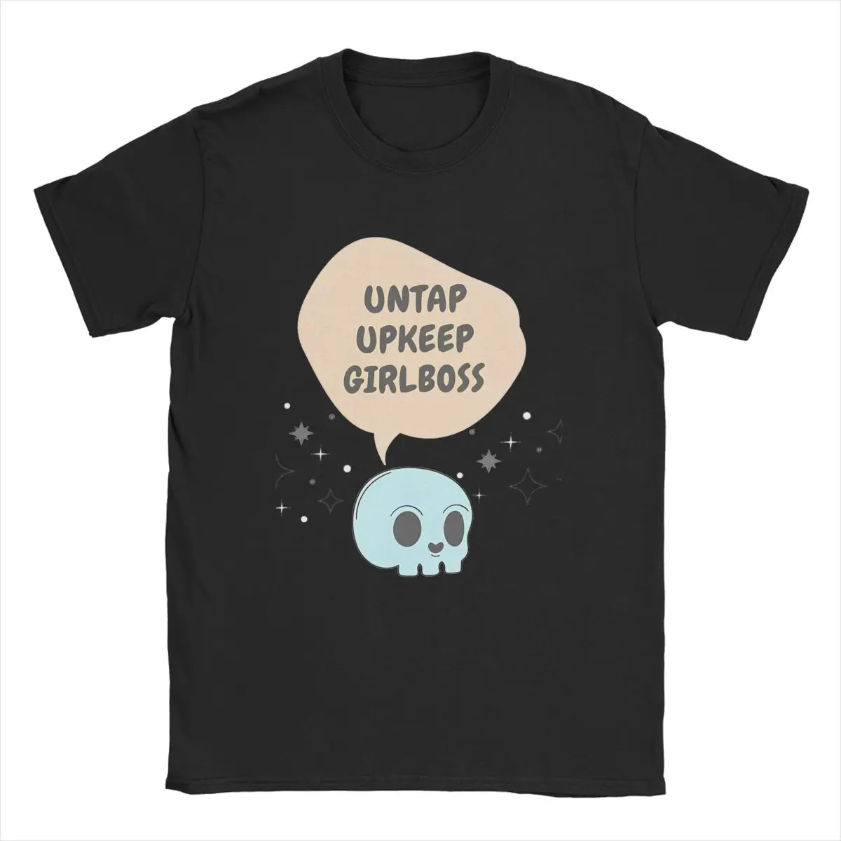 Magic Games Gathering MTG Mens T Shirts Untap Upkeep Girlboss Vintage Tee Short Sleeve Round Neck T-Shirt Cotton Printed Tops 250324