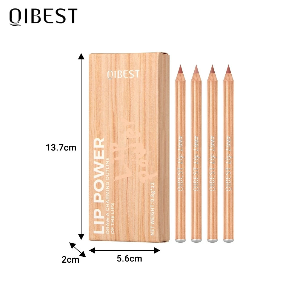 QI 12 Colors Matte Lipliner Pencil Set Smooth Lip Liner Lipstick Lasting Non-Stick Lip Contour Not Easy Fade Lipliner Makeup 250324