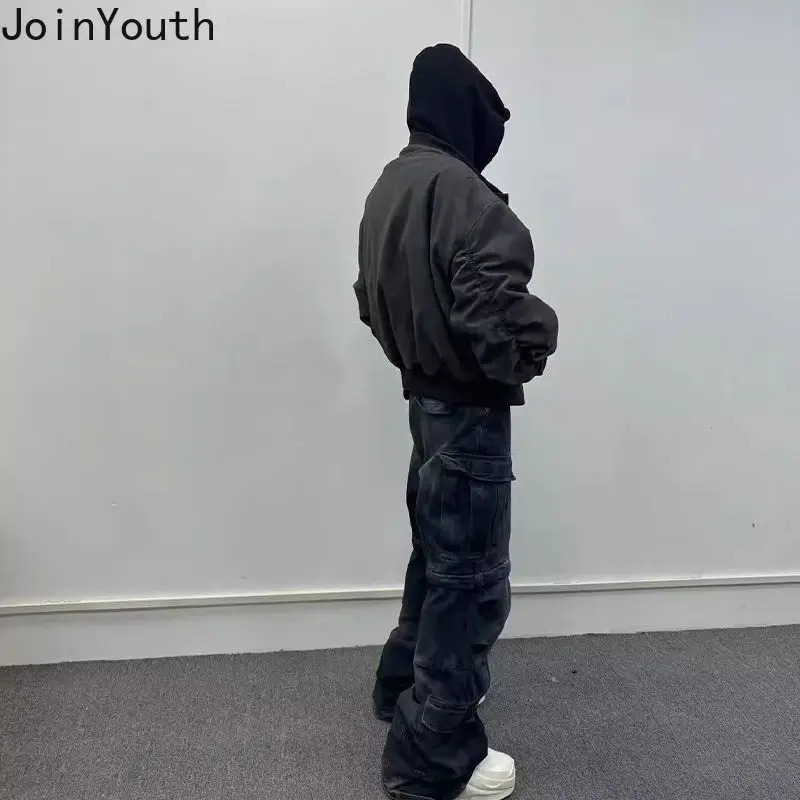 Women Harajuku Jackets Two Y2k Tops Streetwear BF Leather Outwear Casual Fashion PU Bomber Coat Jackets For Women 250322