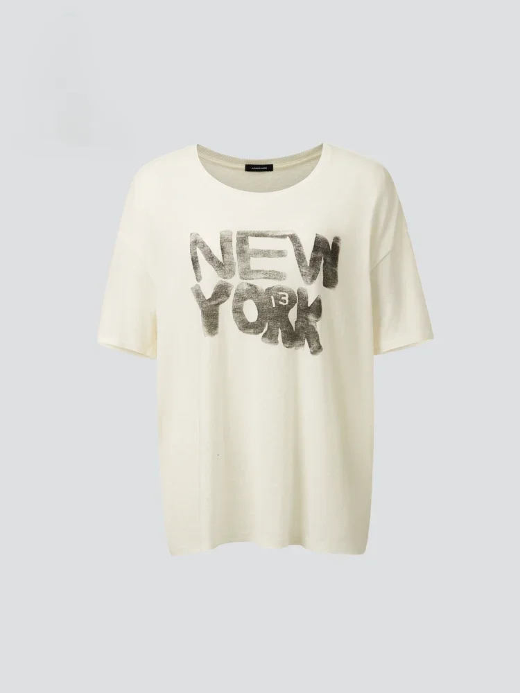R13 Early Spring Simple White Base Shirt Fun Short Sleeve Tshirt 250324