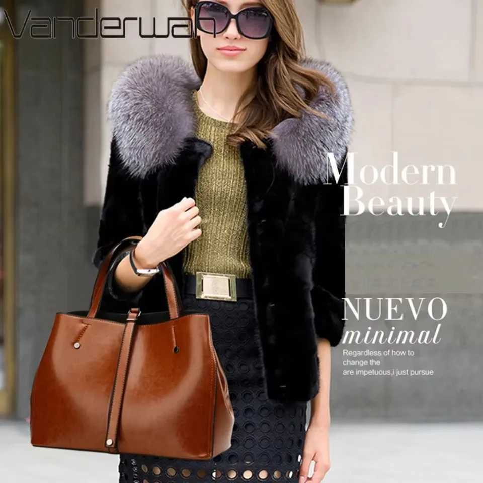 Patent womens leather handbag and wallet 2024 fashionable high-quality womens designer shoulder cross body bag casual handbag Z250324