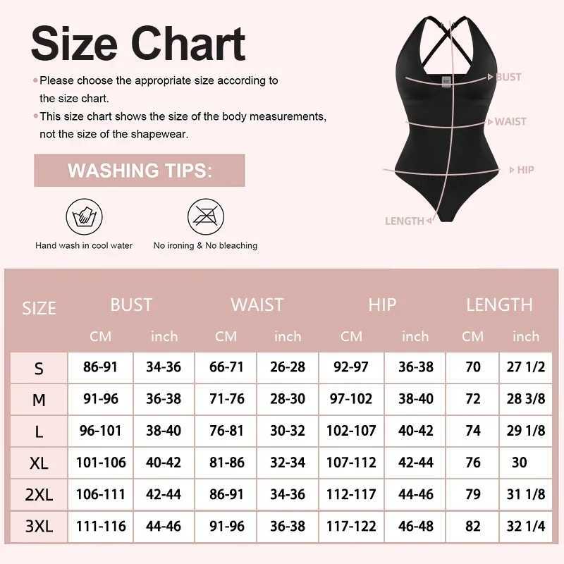 Slimbel Womens Deep V-neck Tight Hanger Top Abdominal Control Adjustable Shoulder Strap Shape Columbia Fajas thong Sexy Hip LiftXJ250325