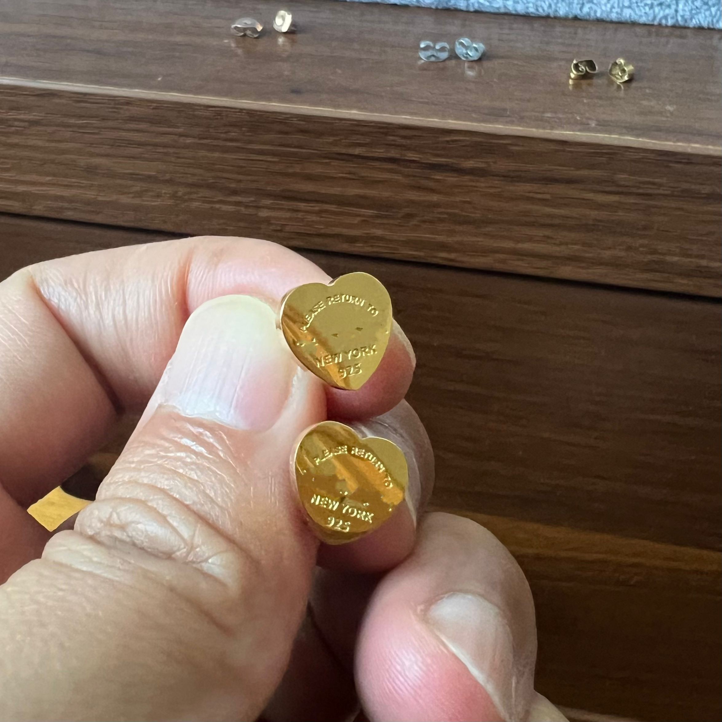 316L Stainless Steel high mirror small heart letter stud Earring 18k rose Gold Silver studs Earrings Women men Wedding Party love Jewelry never fade R