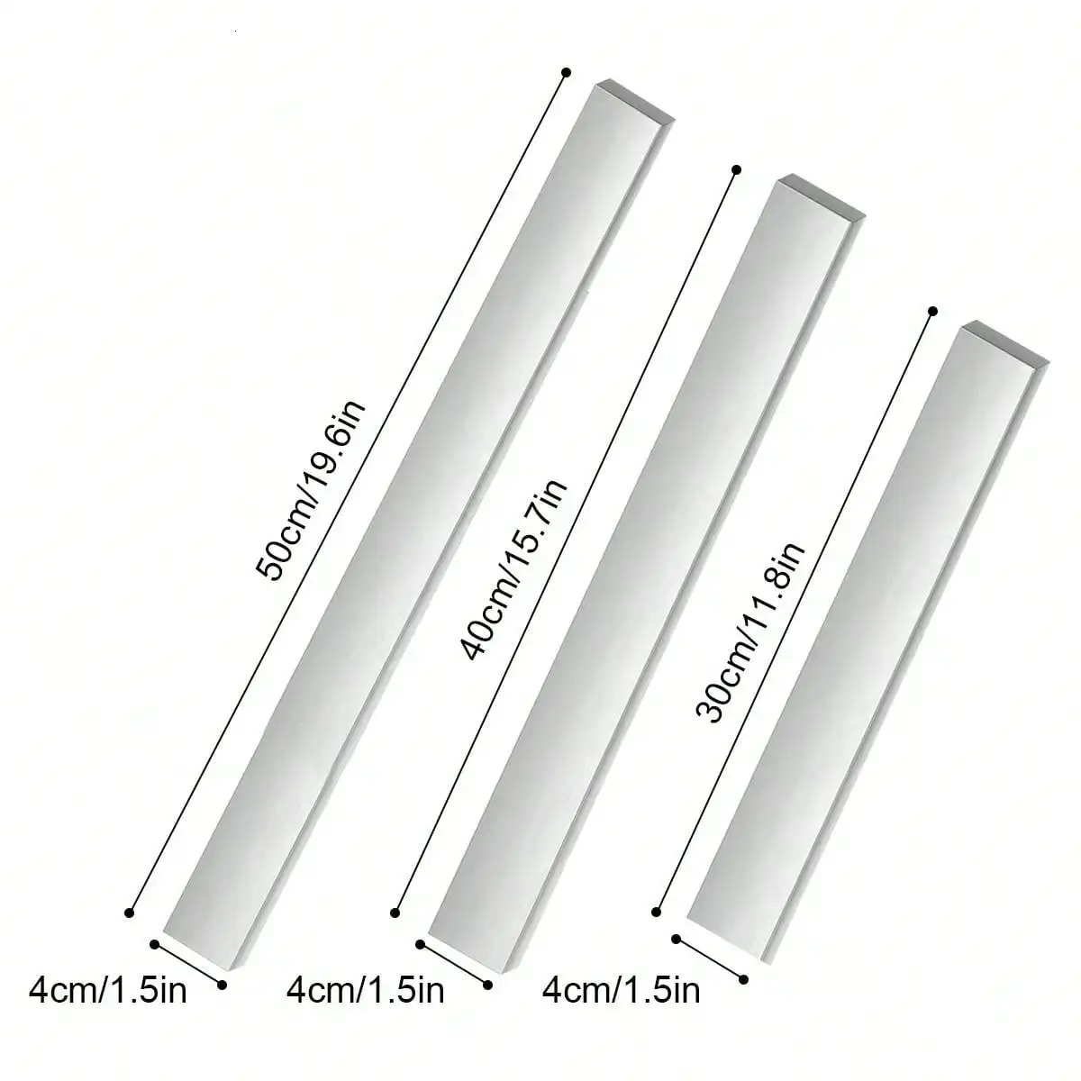 Leeseph magnetic knife holder for walls multipurpose stainless steel Utensil organizer kitchens 250324