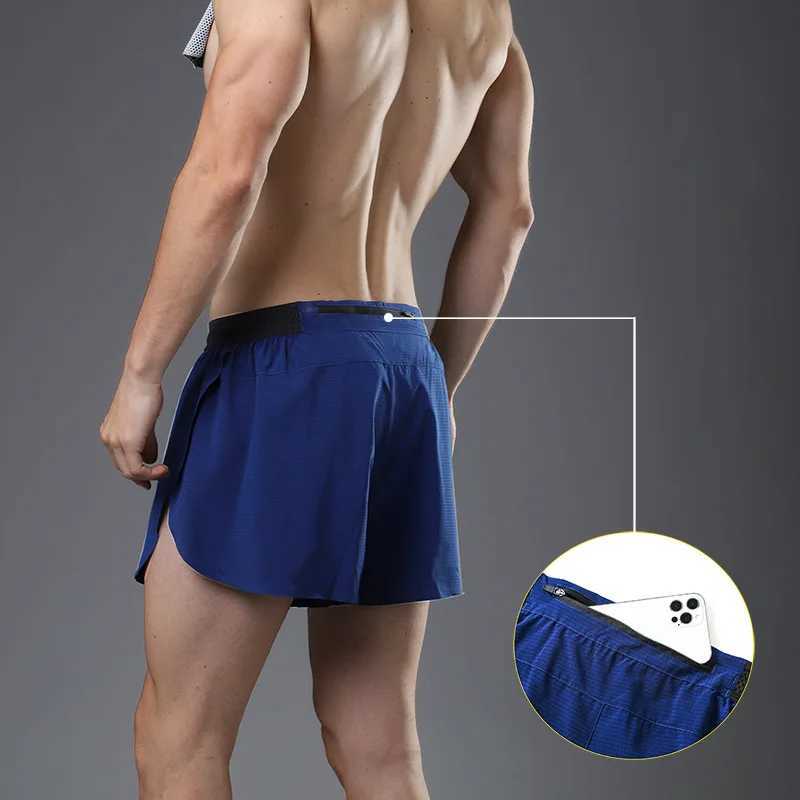 Sports shorts mens spring and summer marathon running fitness anti light fast drying breathable loose three-point W250324