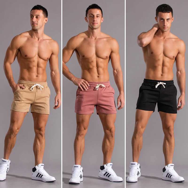 2024 Summer Mens Shorts Cotton Casual Running Shorts Mens Jogger Fitness Shorts Black Quick Drying Gym Shorts W250324