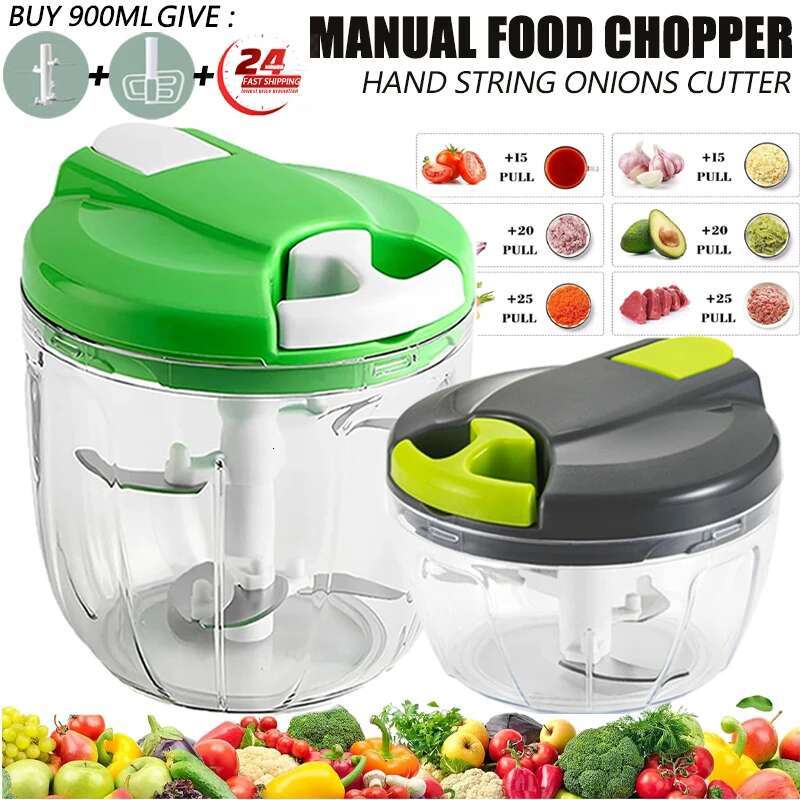 Multi Meat Mincer Onion Cutter Rotate Kitchen Cooking Accessories For Garlic Press Crusher Vegetable Chopper