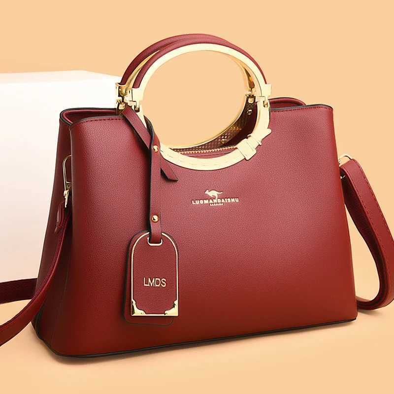 3-layer large capacity handbag handbag womens handbag designer shoulder bag high-quality soft leather wallet and handbag Z250324