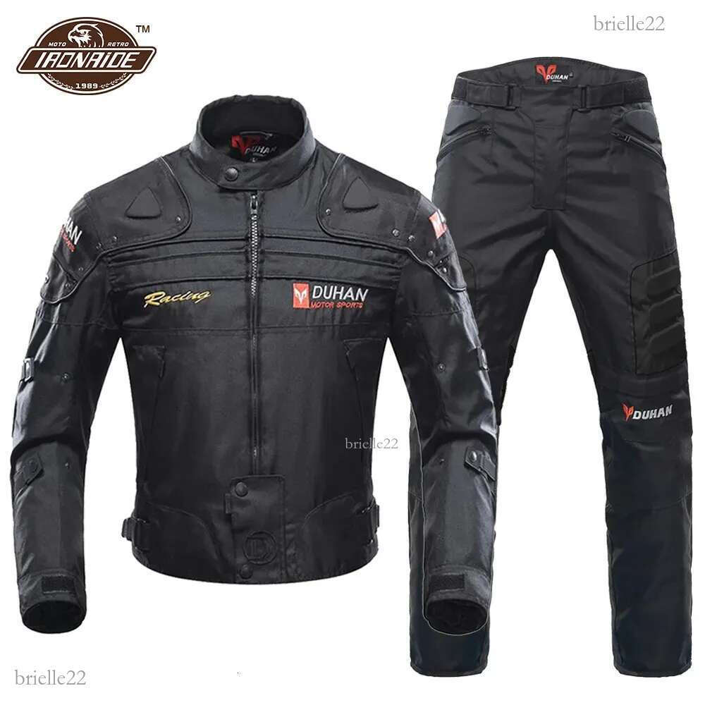 Men's Jackets DUHAN Windproof Motocross Jacket Motorcycle Pants Men Motorcycle Jacket Wear-resistant Body Armor Moto Clothing For Winter 231016