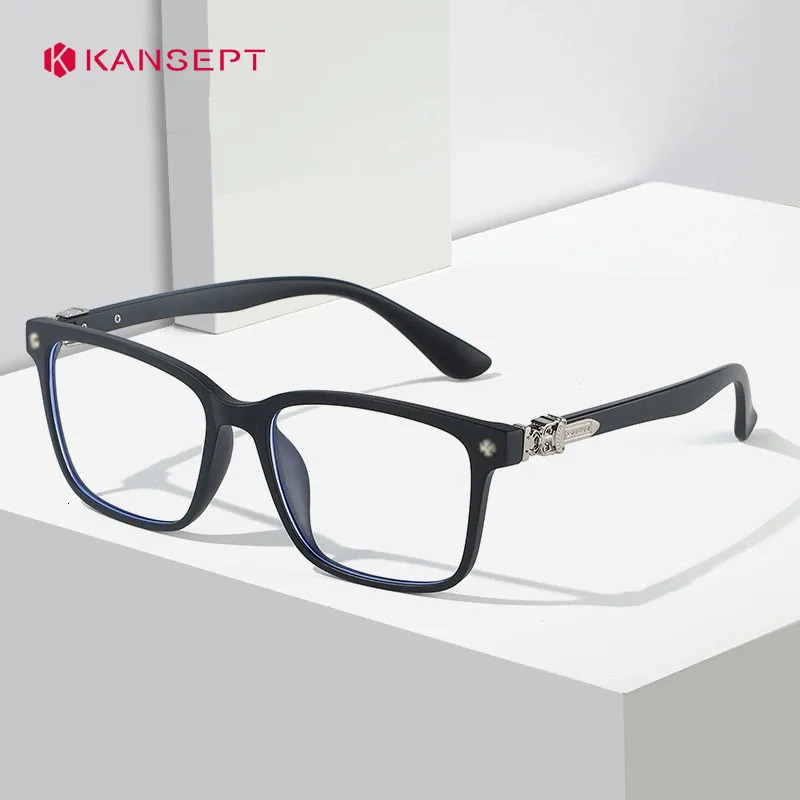KANSEPT Square Plus Reading Glasses Women High Quality Sunglasses for Men Blue Light Lunettes Myopia Lenses Eyeglasses Womens 250324