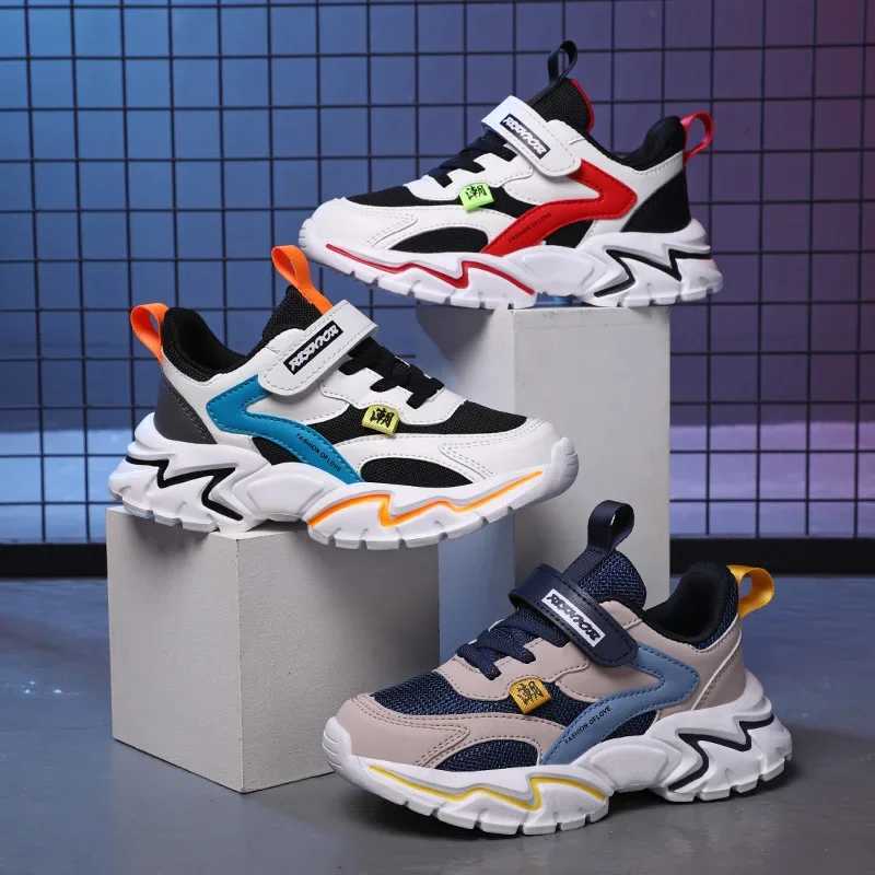 Childrens sports shoes boys casual sports shoes childrens running hiking basketball coach breathable all year round W250324