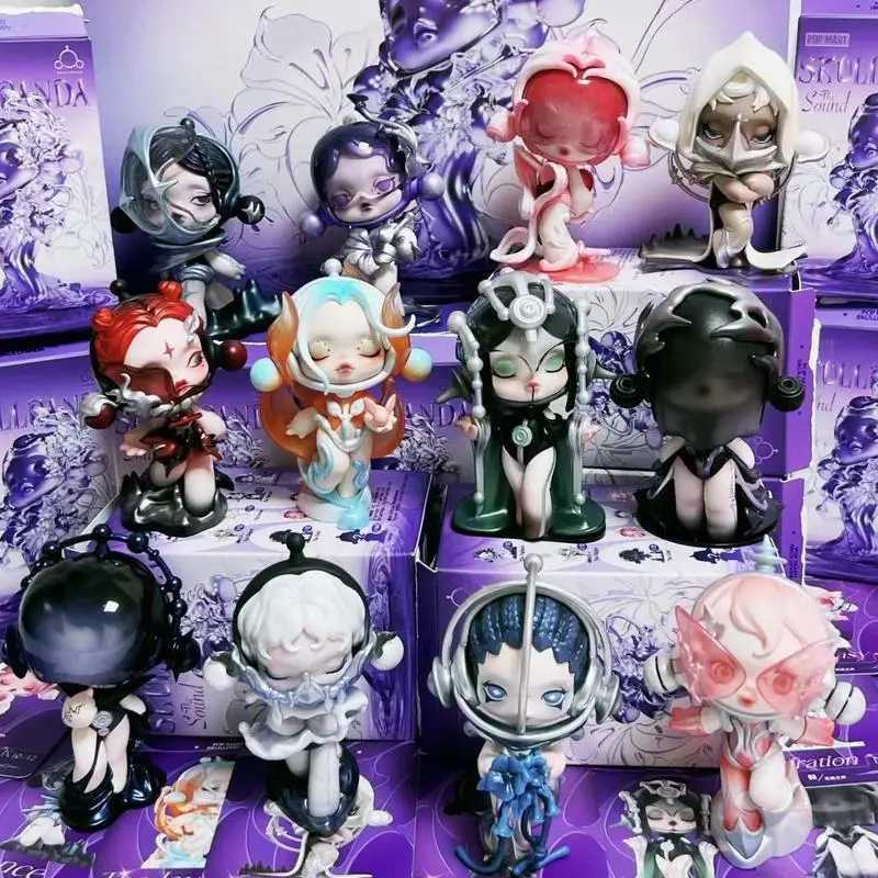 1 1 Replica Fashion Skullpanda Sound Series Blind Box Popmart Figure Trend Sp13 Generation Doll Gift Car Desktop OrnamentsT250325