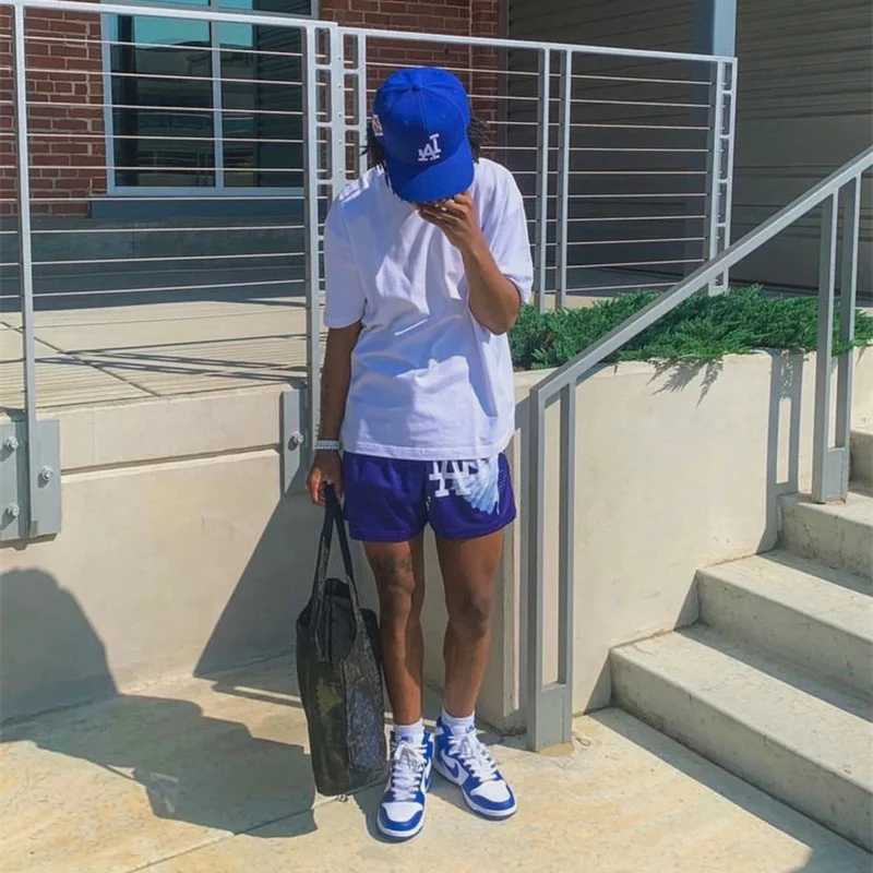 Pigeon print mens sports shorts womens quick drying with pocket gym exercise fitness training running active track and field shorts W250324