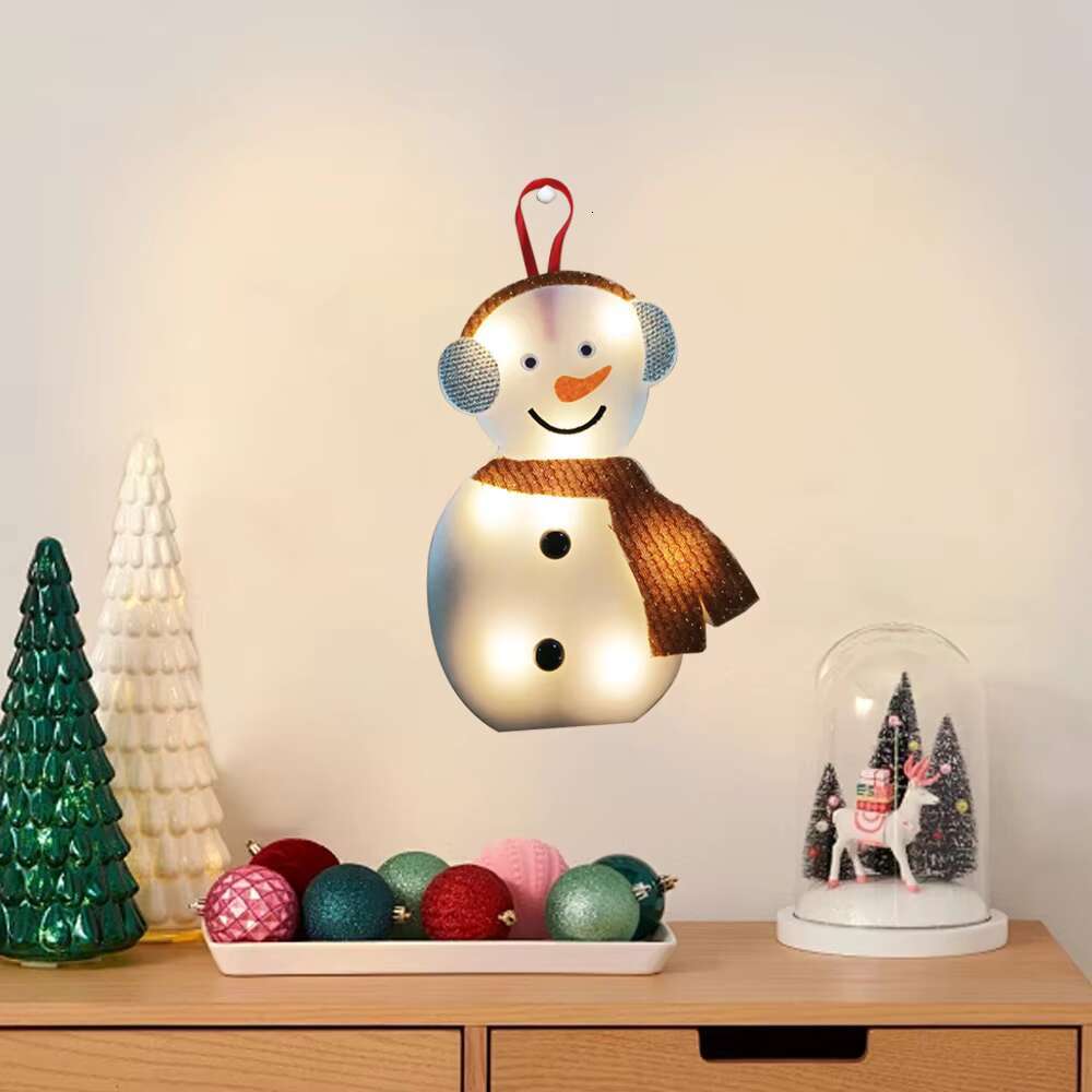 Creative design of Christmas chandelier, snowflake star, elk, cedar shaped lamp, decorative lighting