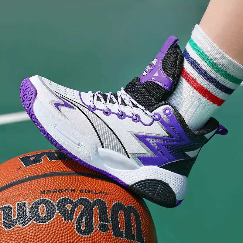 Original childrens sports shoes boys sports shoes fashionable childrens basketball shoes autumn top sports shoes childrens coaching shoes boys W250324