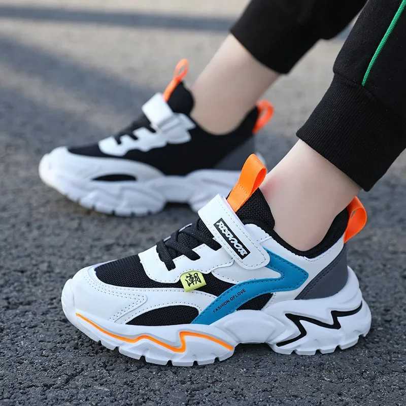 Childrens sports shoes boys casual sports shoes childrens running hiking basketball coach breathable all year round W250324