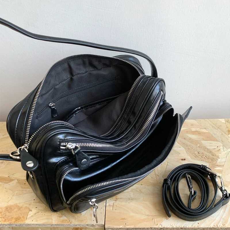 Brand Designer Fashionable Multi Zipper Motorcycle Bag Multi Classic Womens Handbag Sweet Trend Cross Body Bag Party Shoulder Bag Y250324