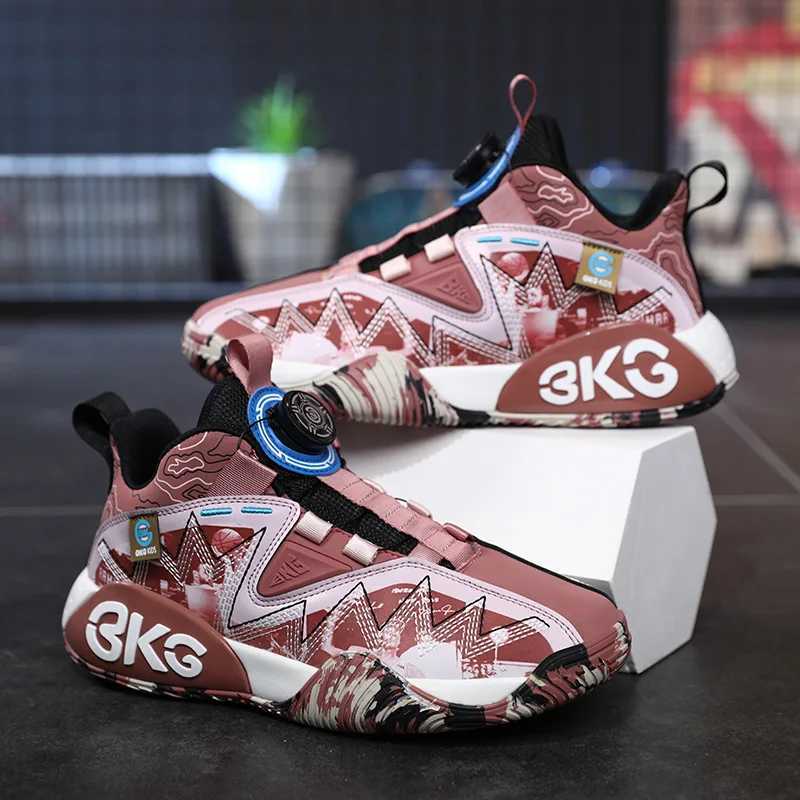 Brand childrens shoes anti slip breathable basketball shoes childrens sports shoes W250324