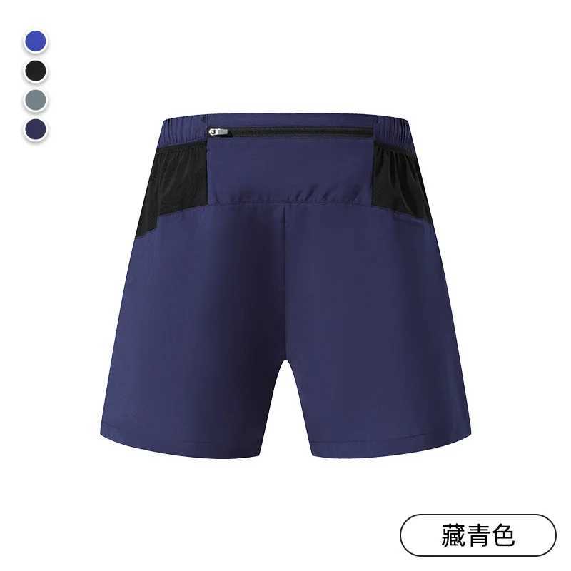 Mens running shorts quick drying moisture double-layer professional marathon fitness training trunk W250324