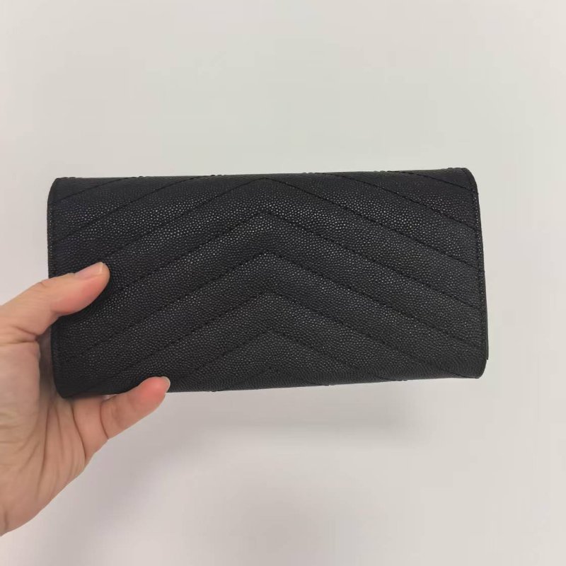 Genuine Leather designer wallet long short wallets women men card holder luxury purses Zig Zag Pleated coin purse Large Capacity 2025 Top