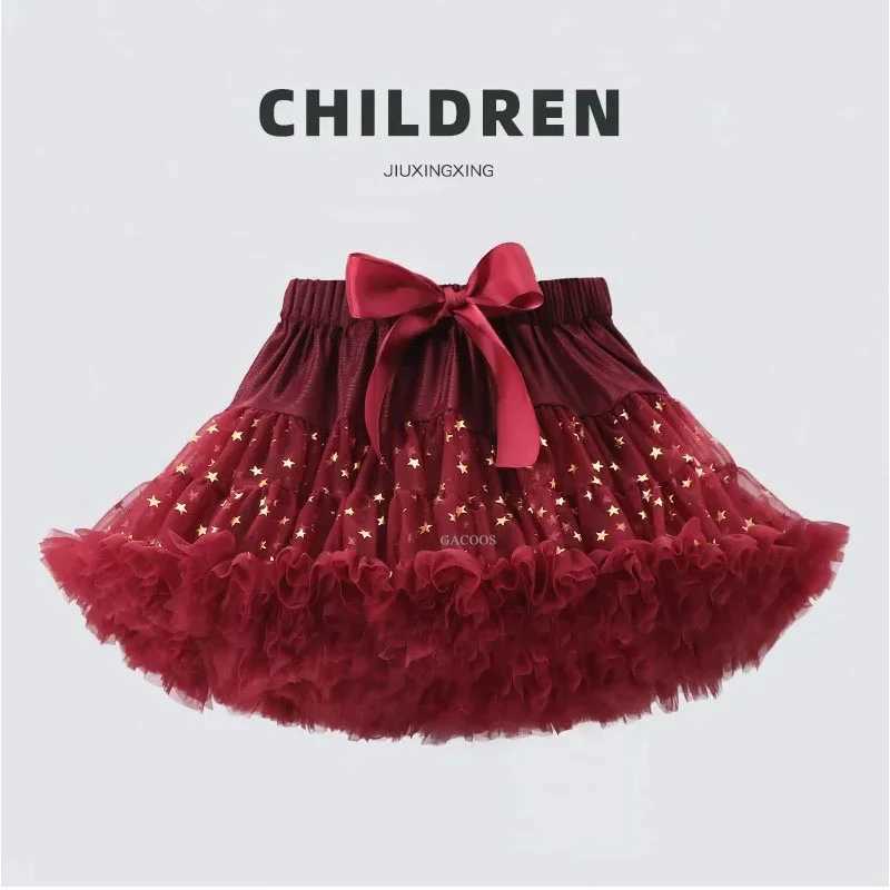Baby Girl Tutu Fluffy Skateboarding Childrens Princess Ballet Tulle Mesh Skateboarding Childrens Cake Skateboarding Cute Girl Costume Pettiskart Dress