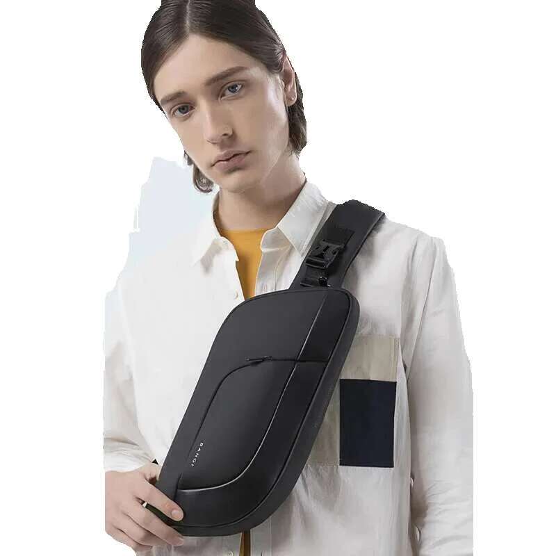 BANGE Men Chest Design Korean Multifunction Waterproonti-Stain Big Capacity Travel Portable Crossbody Bag Sg Bags