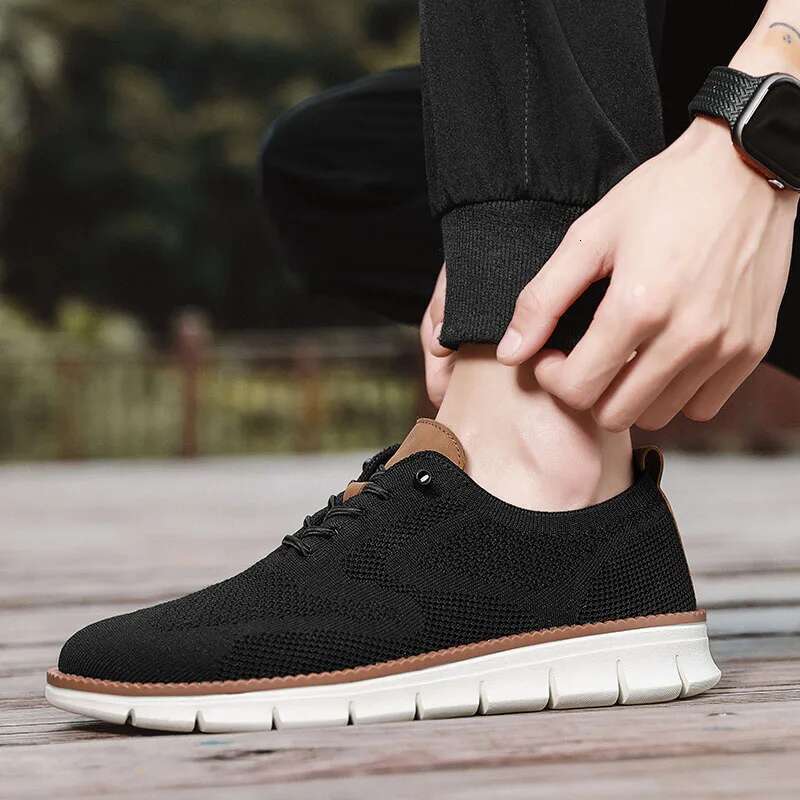 Men Casual British Style Oxfords Fashion Formal Brogue Business Urban Shoes Male Dress Sneakers for Party
